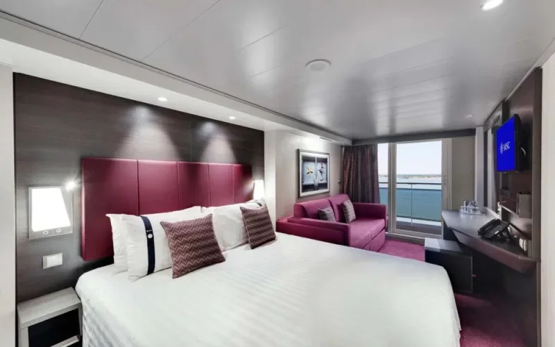 Внешняя каюта с балконом Лайнера MSC Meraviglia