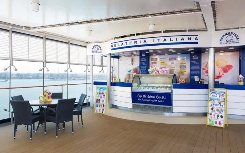 Кафе-мороженое Gelateria Italiana Лайнера MSC Opera