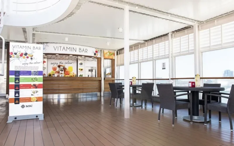 Витаминный бар Лайнера MSC Sinfonia