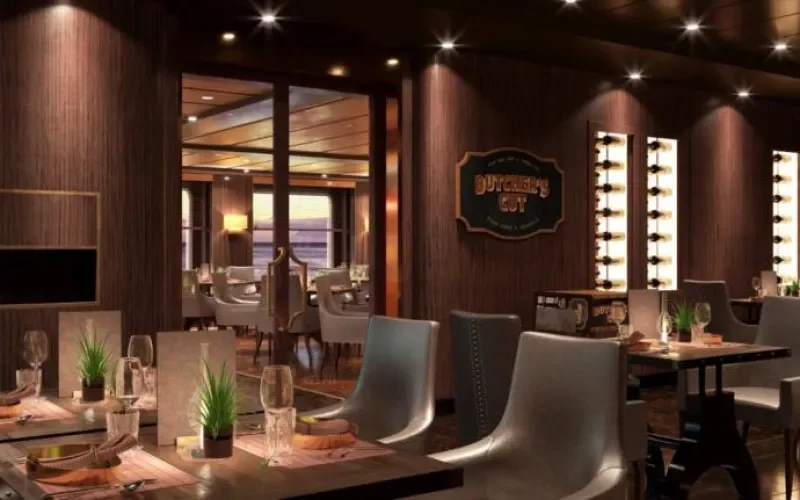 Альтернативный ресторан Steakhouse Лайнера MSC Virtuosa