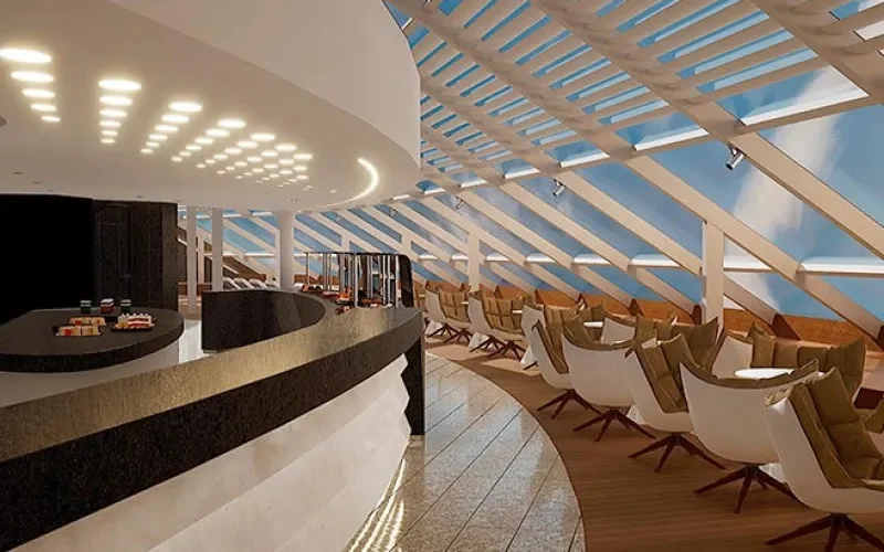 Бар на солнечной палубе для членов клуба MSC Yacht Club Лайнера MSC World Europa