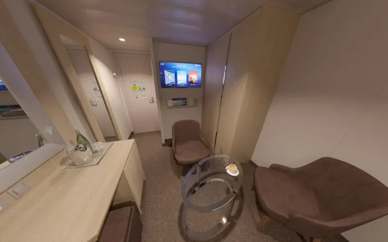 Двухместная внутренняя каюта без окна Лайнера MSC World Europa