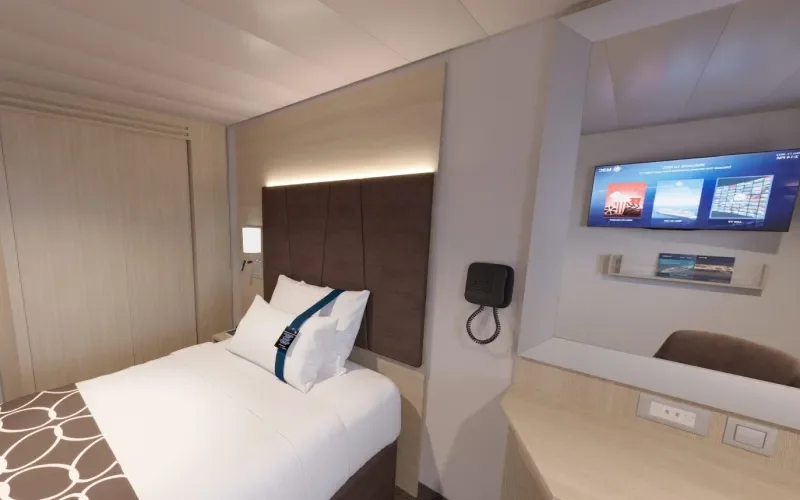Одноместная внутренняя каюта без окна Лайнера MSC World Europa