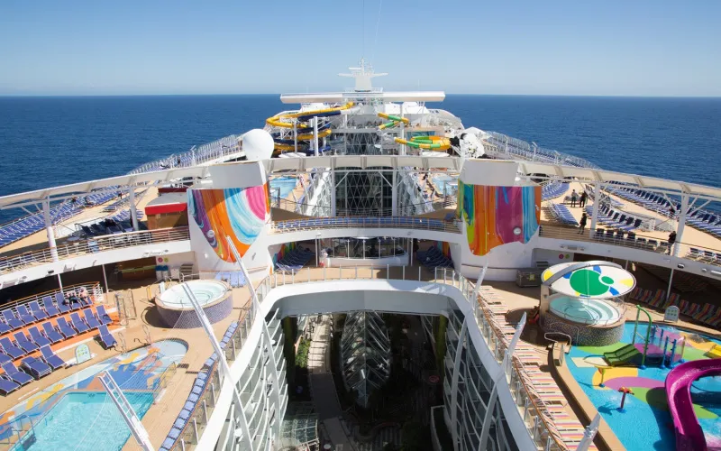 Палуба с бассейном Лайнера Symphony of the Seas