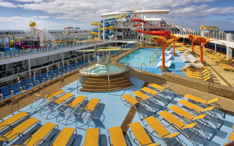 Палуба с бассейнами  Лайнера Wonder of the Seas